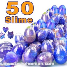 Dreamfun 50 Pack Easter Fluffy Slime Colorful Easter Egg Slime Putty Stress Relief Toy Sludge Toys for Kids Students DIY Birthday Party Favors B07Q31MP85